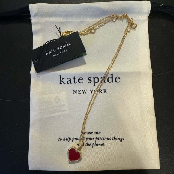Kate Spade “take heart” necklace - Picture 1 of 2